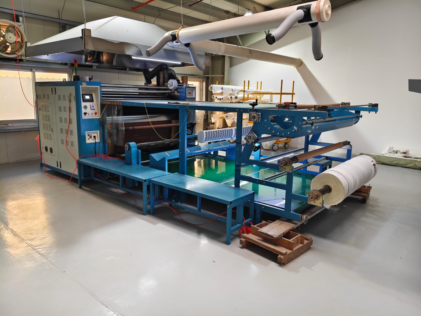 Heat-setting and finishing line